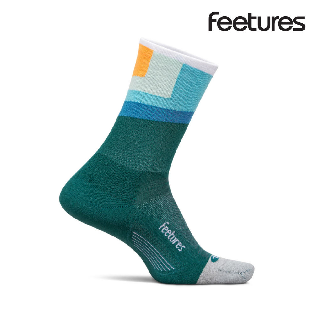 Feetures Active Elite Light Cushion Mini Crew - Breezy Court