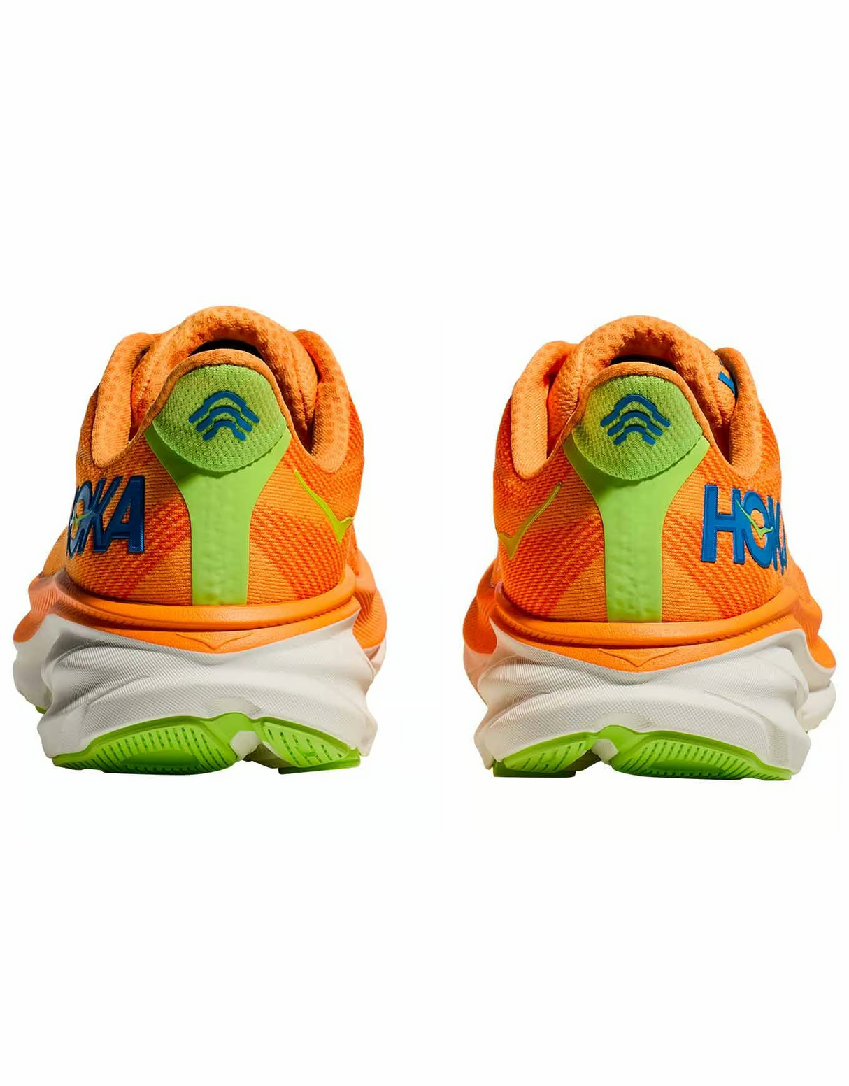 HOKA Men Clifton 9 Wide -Solar Flare / Lettuce
