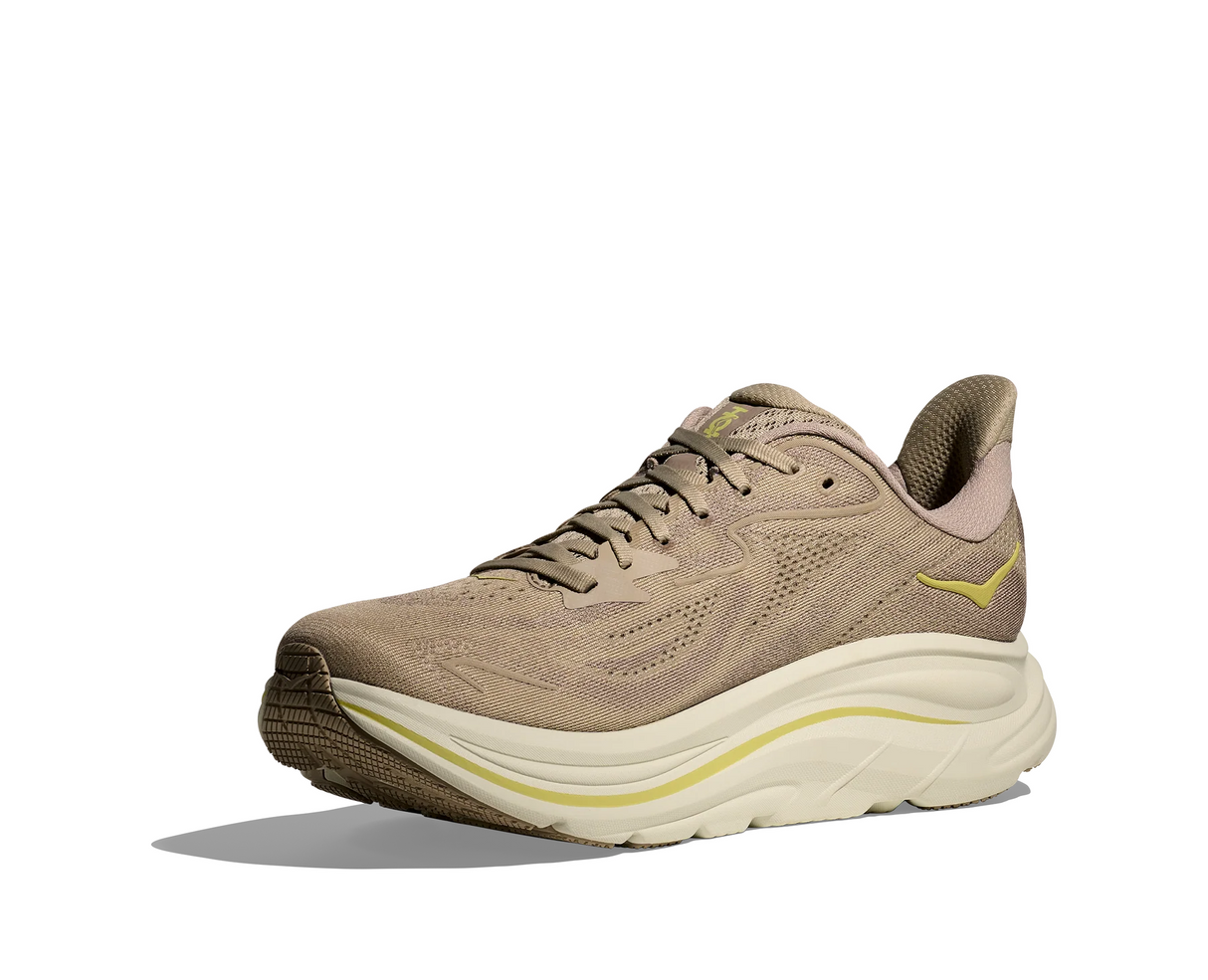 HOKA Men Clifton 10 Wide - Raw Linen / Stone