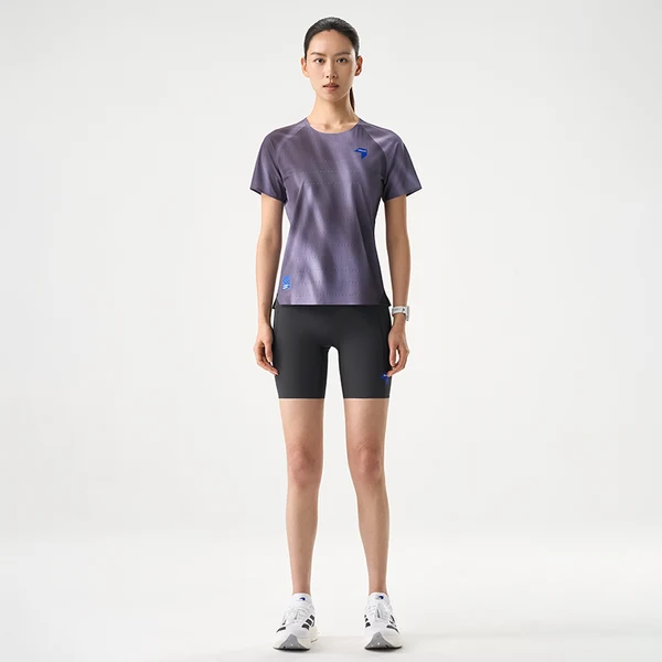 NEDAO Women Qiflow Running T-Shirt Vortex - Aurora Indigo