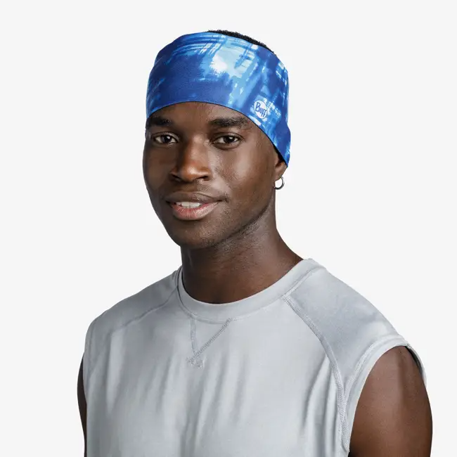 BUFF® Coolnet UV Wide Headband - Attel Blue OS