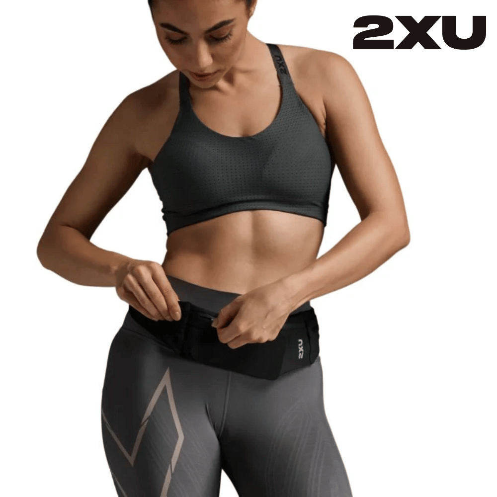 2XU Unisex Run Belt - Black / Black