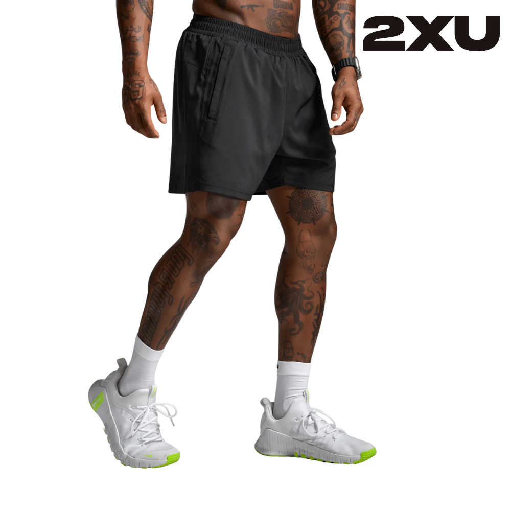 2XU Men Motion 5 Inch Shorts - Black / Black