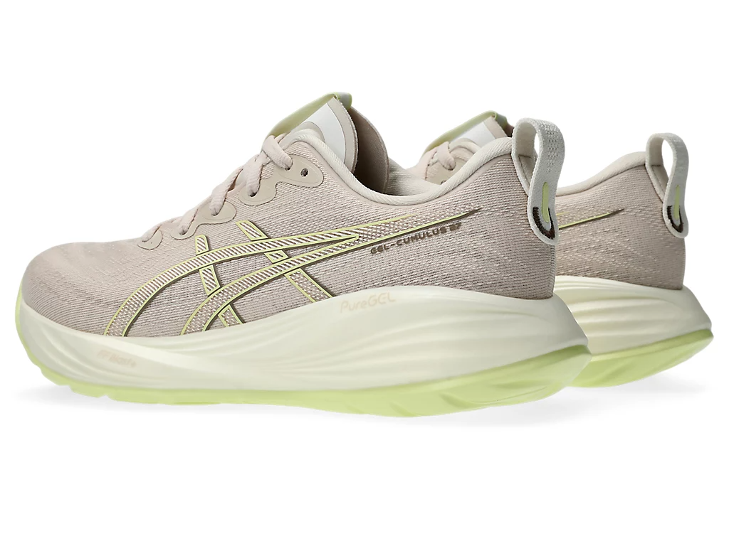 ASICS Women Gel-Cumulus 27 - Mineral Beige / Huddle Yellow Wide