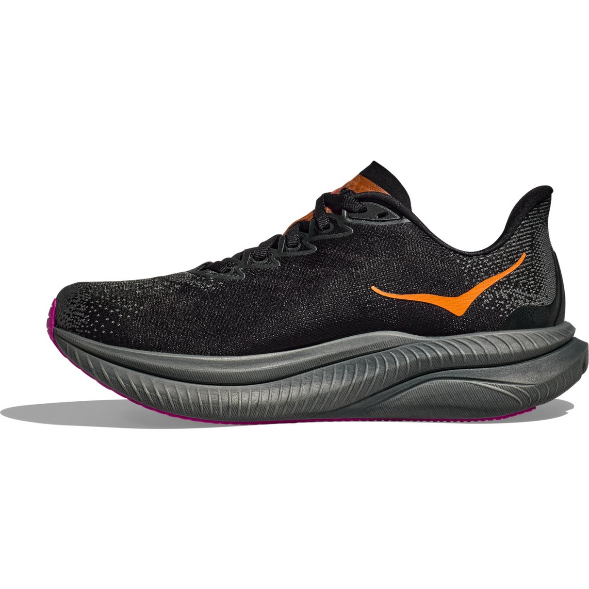 HOKA Women Mach 6 - Black / Fuchsia