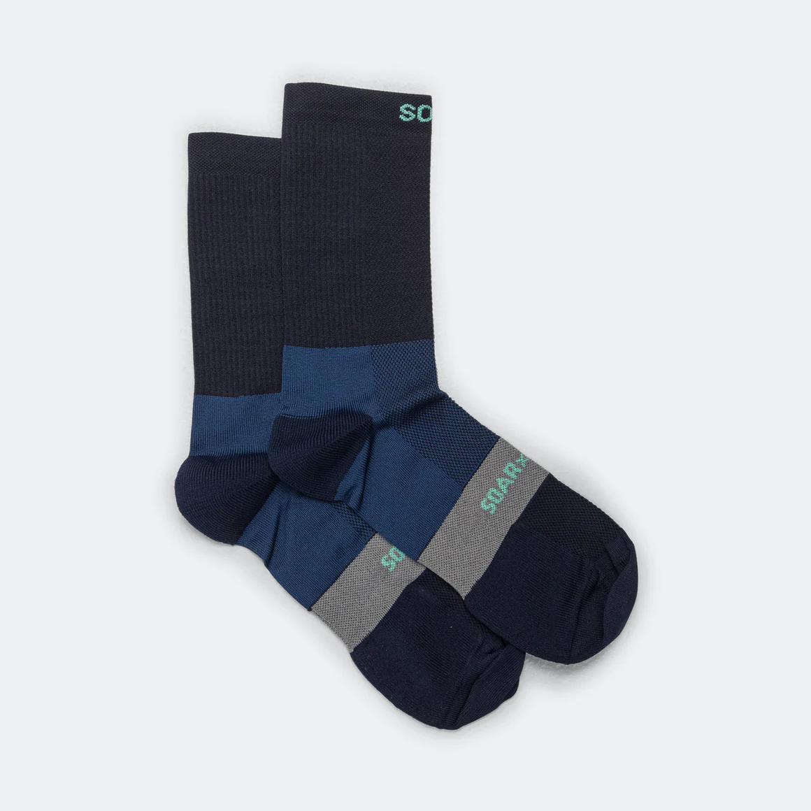 SOAR Running Unisex Crew Sock - Navy
