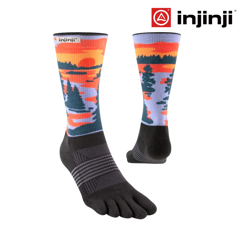Injinji Artist Designed Women's Crew Coolmax - Dusk