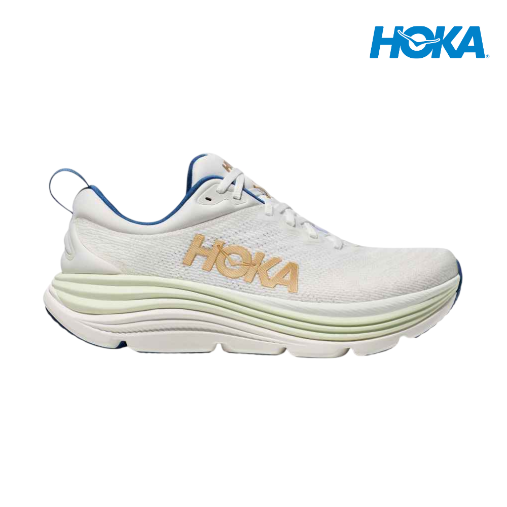 HOKA Men Gaviota 5 Wide - Frost / Gold