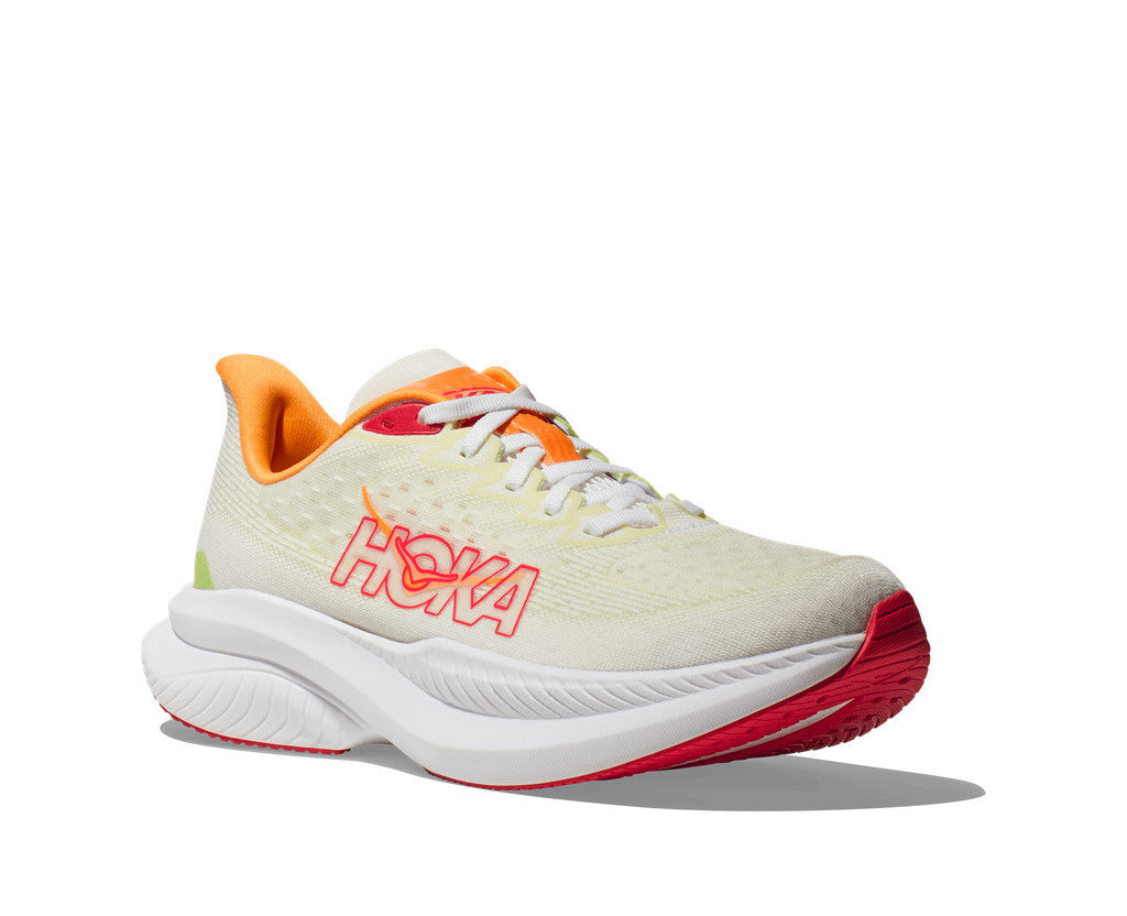 HOKA Women Mach 6 - White / Lettuce