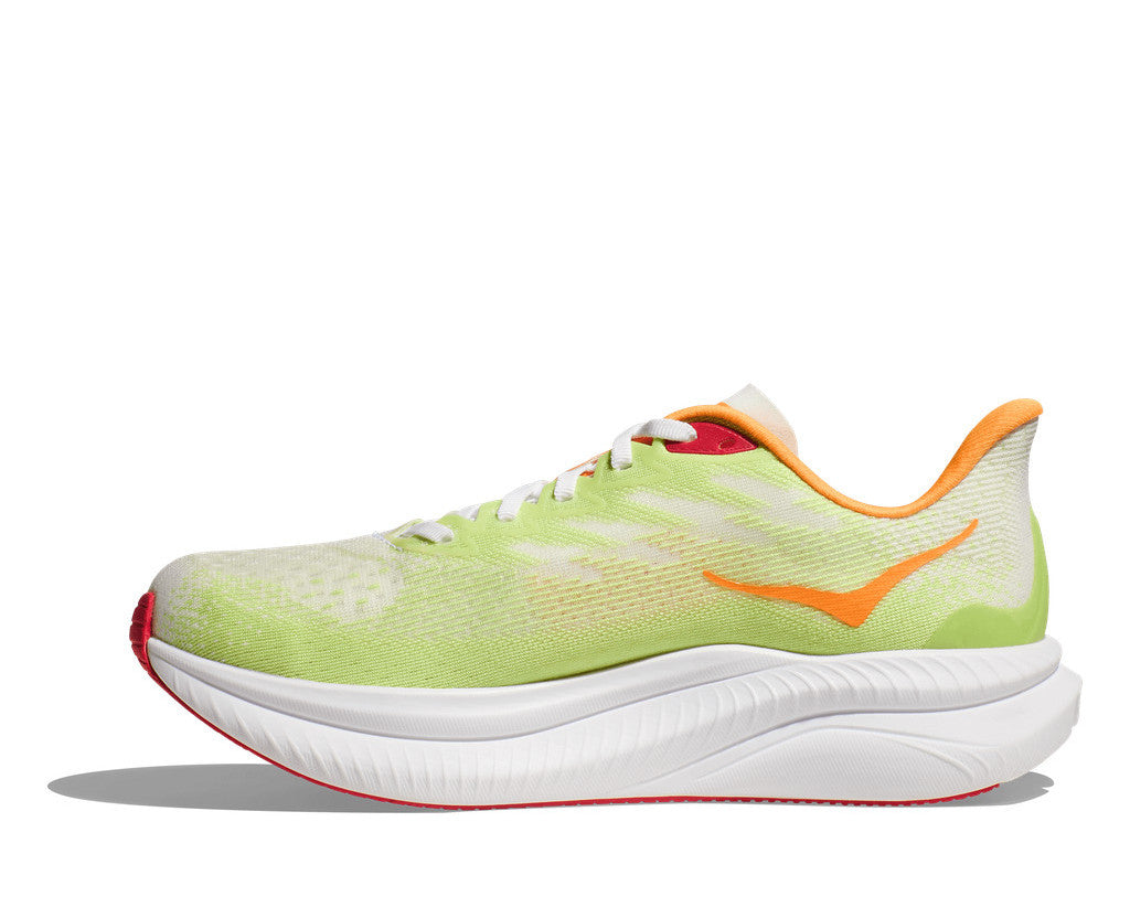 HOKA Women Mach 6 - White / Lettuce