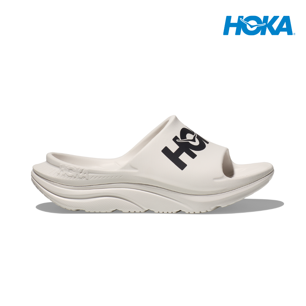 HOKA Unisex Ora Athletic Slide - White / Black
