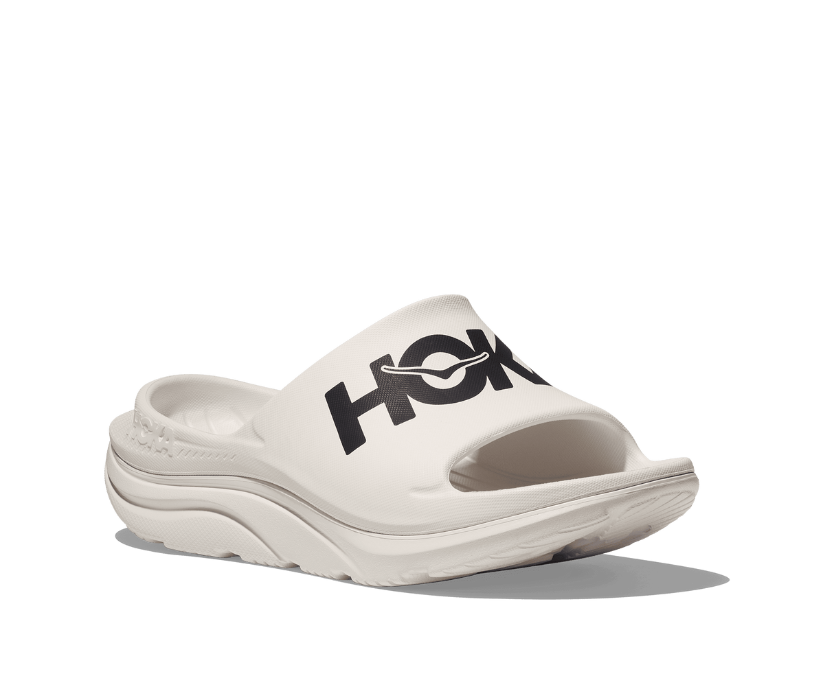 HOKA Unisex Ora Athletic Slide - White / Black