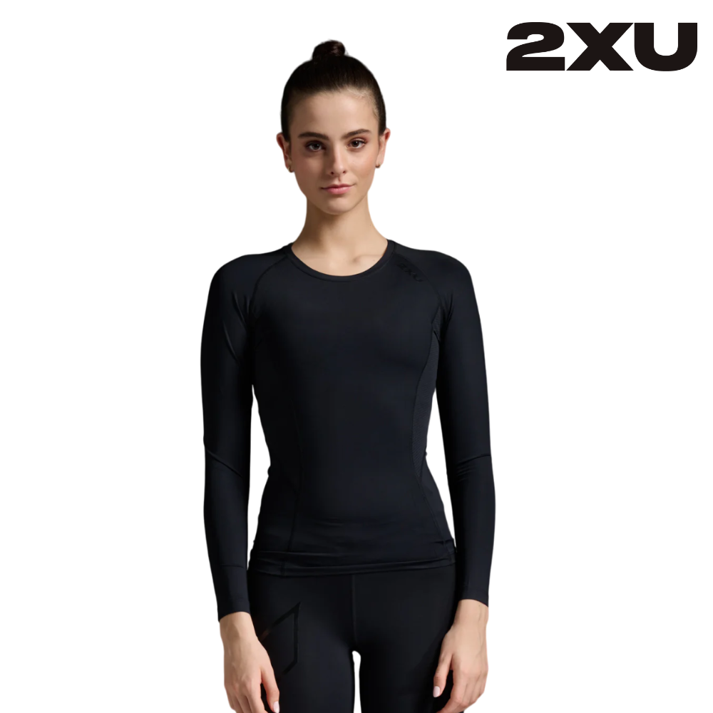 2XU Women Core Compression Long Sleeve - Black / No Logo