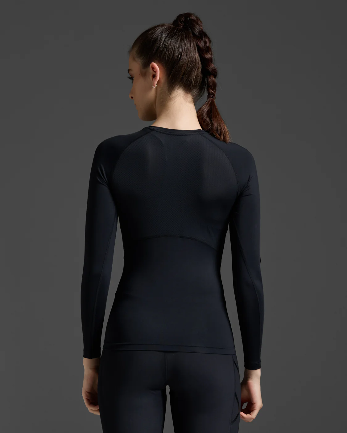 2XU Women Core Compression Long Sleeve - Black / No Logo