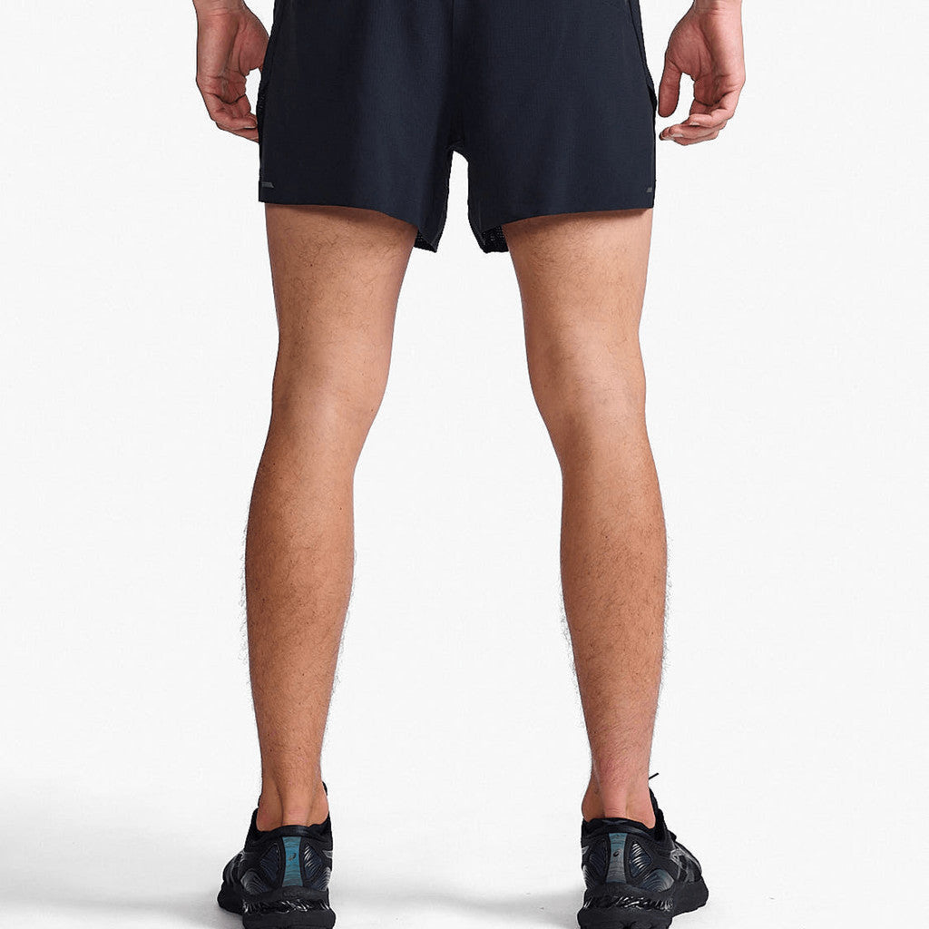 2XU Men Light Speed Stash 5 Inch Short - Black / Black Reflective