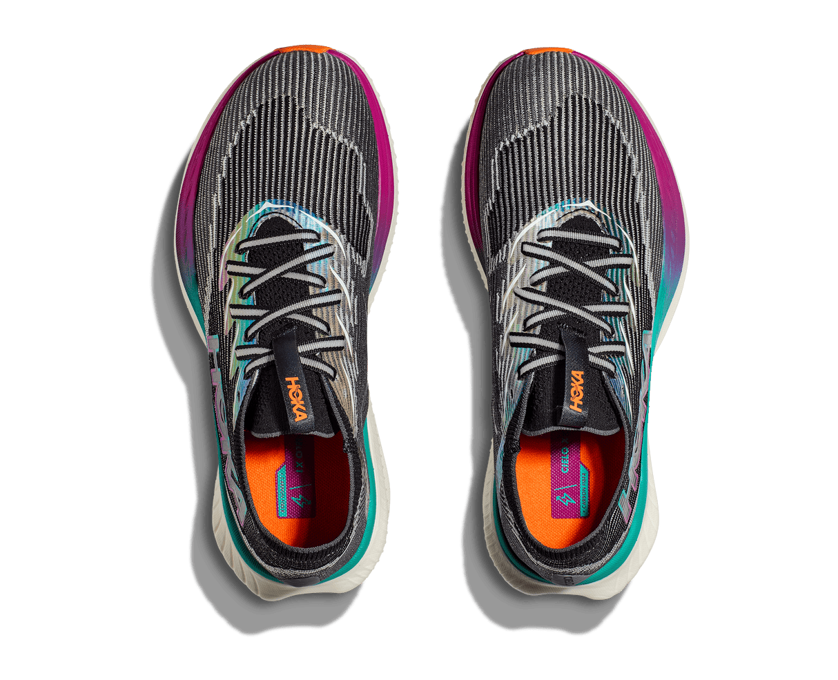 HOKA Unisex Cielo X1 - Black / Electric Aqua