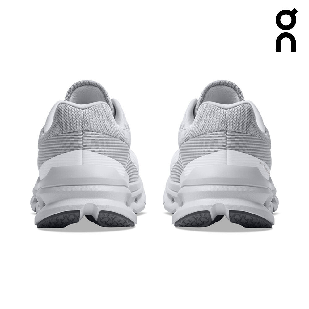 On Women Cloudrunner Wide Running Shoes - White / Frost