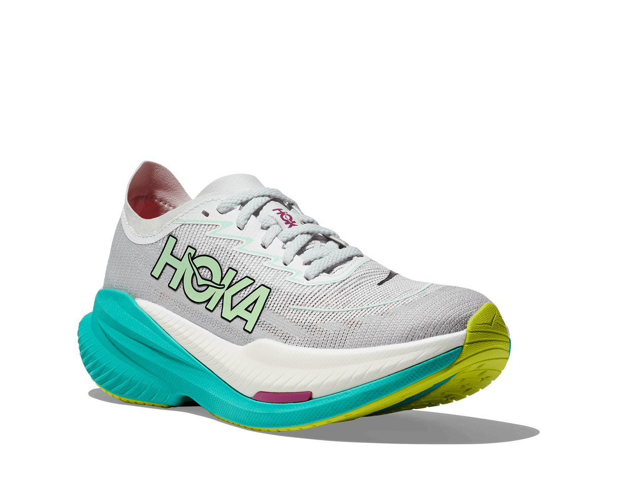 HOKA Women Mach X 2 - Frost / Electric Aqua