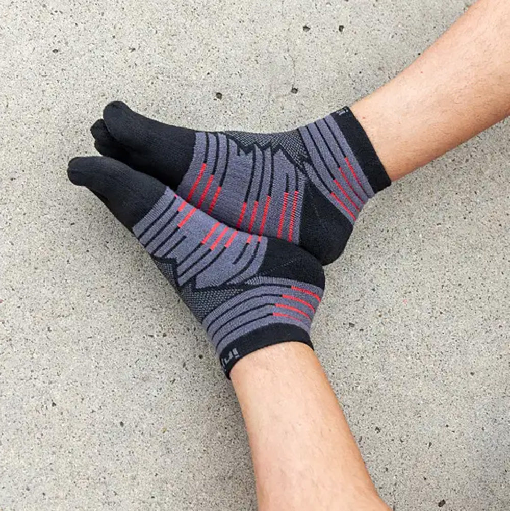 Injinji Ultra Run Midweight Mini-Crew Coolmax - Onyx