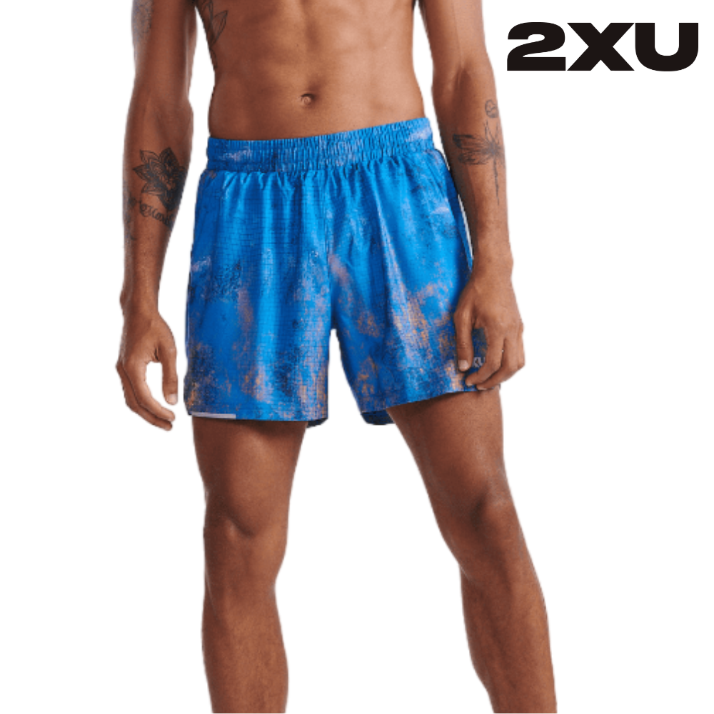 2XU Aero 5 Inch Shorts - Active Acid / Black Reflective