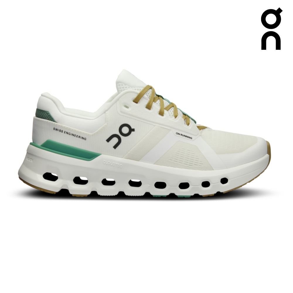 ON Women Cloudrunner 2 Wide - Undyed Green
