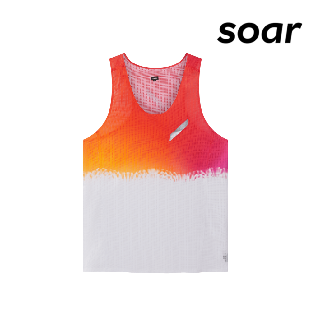 Soar Men Race Vest - White / Sunset