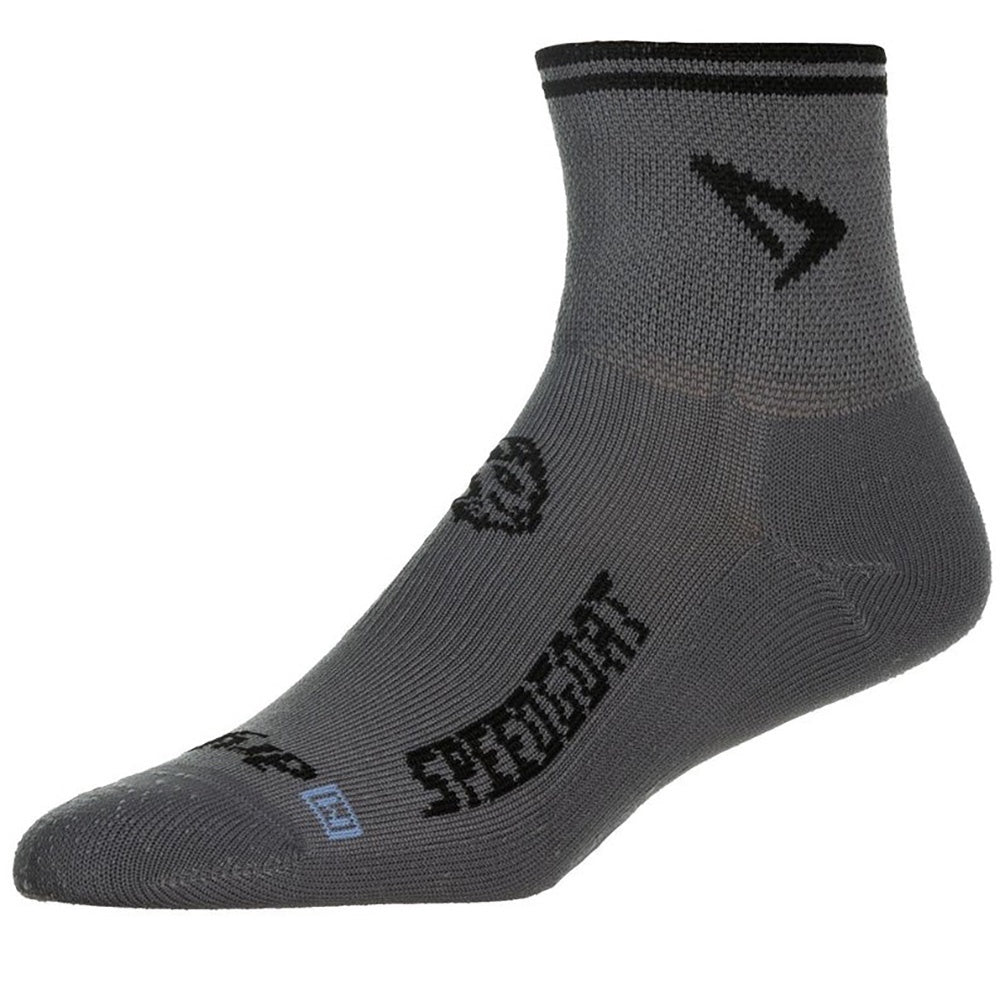 Drymax Lite Trail Running 1/4 Crew - Dark Gray / Black