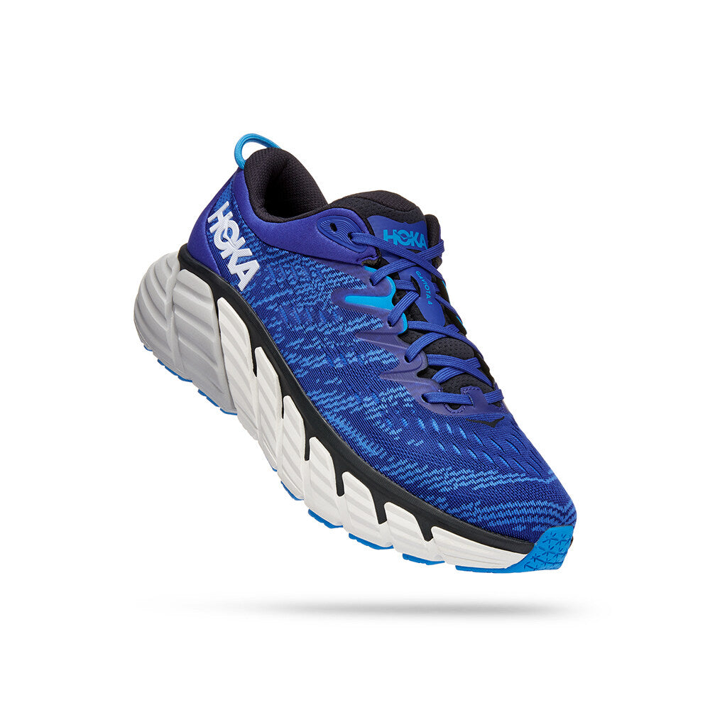 Hoka Men Gaviota 4 Wide Running Shoes - Bluing / Blue Graphite