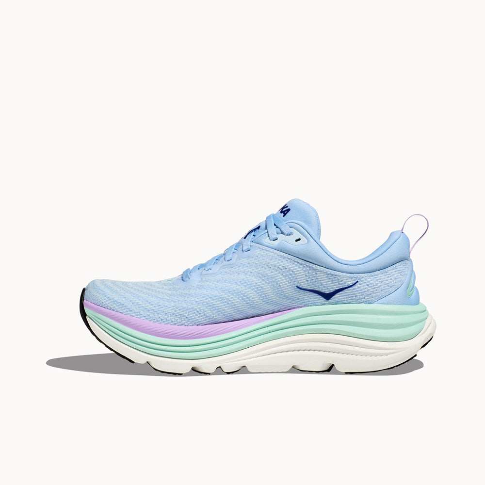 HOKA Women Gaviota 5 Wide Running Shoes - Airy Blue / Sunlit Ocean