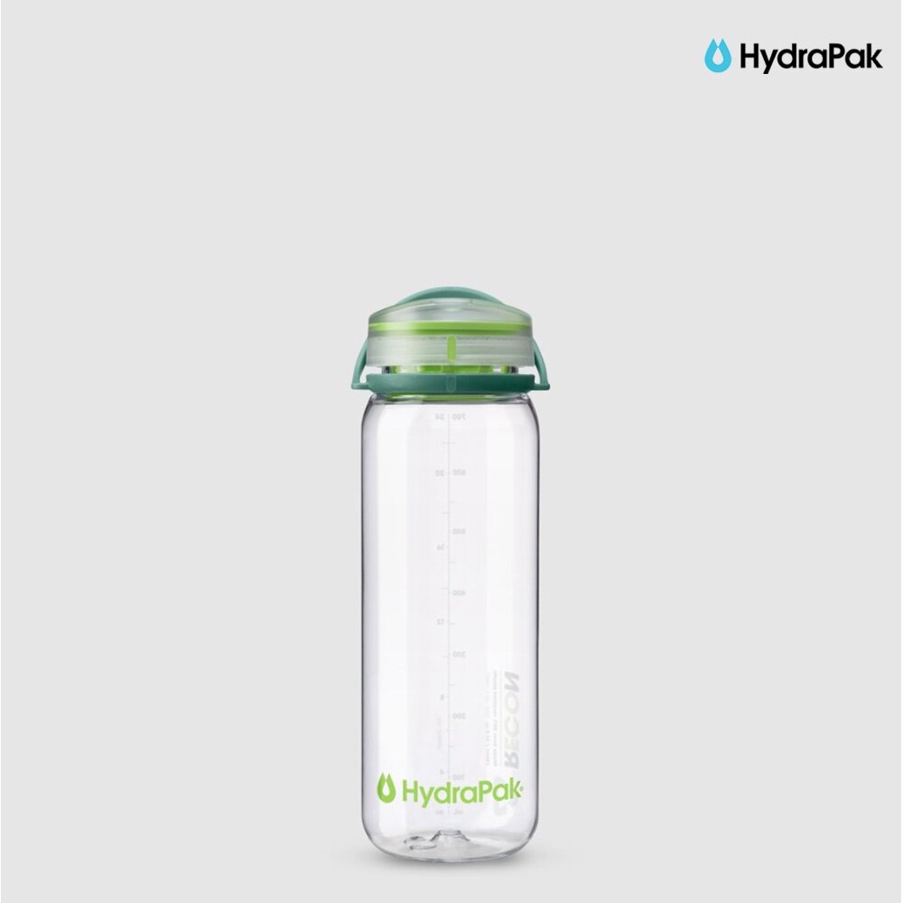 HydraPak Recon 750ml Bottle - Clear/Evergreen & Lime