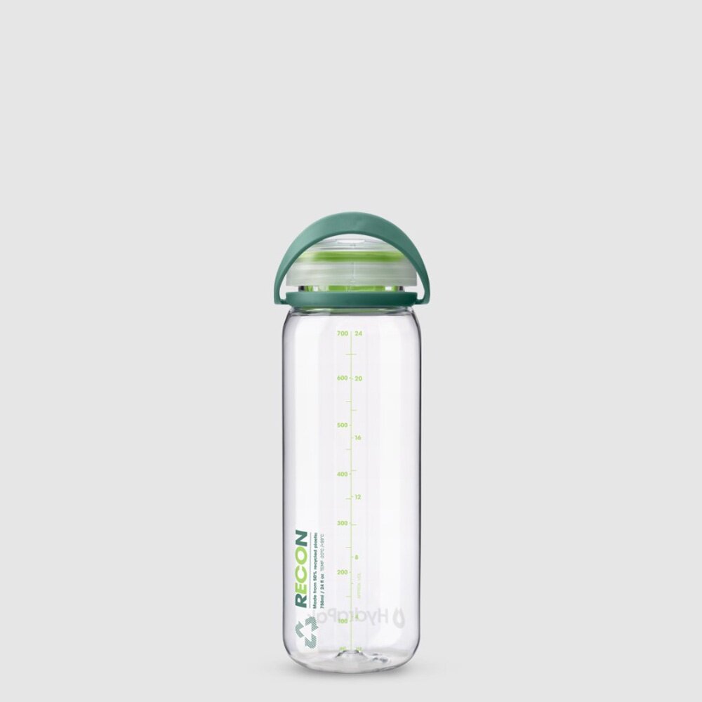 HydraPak Recon 750ml Bottle - Clear/Evergreen & Lime