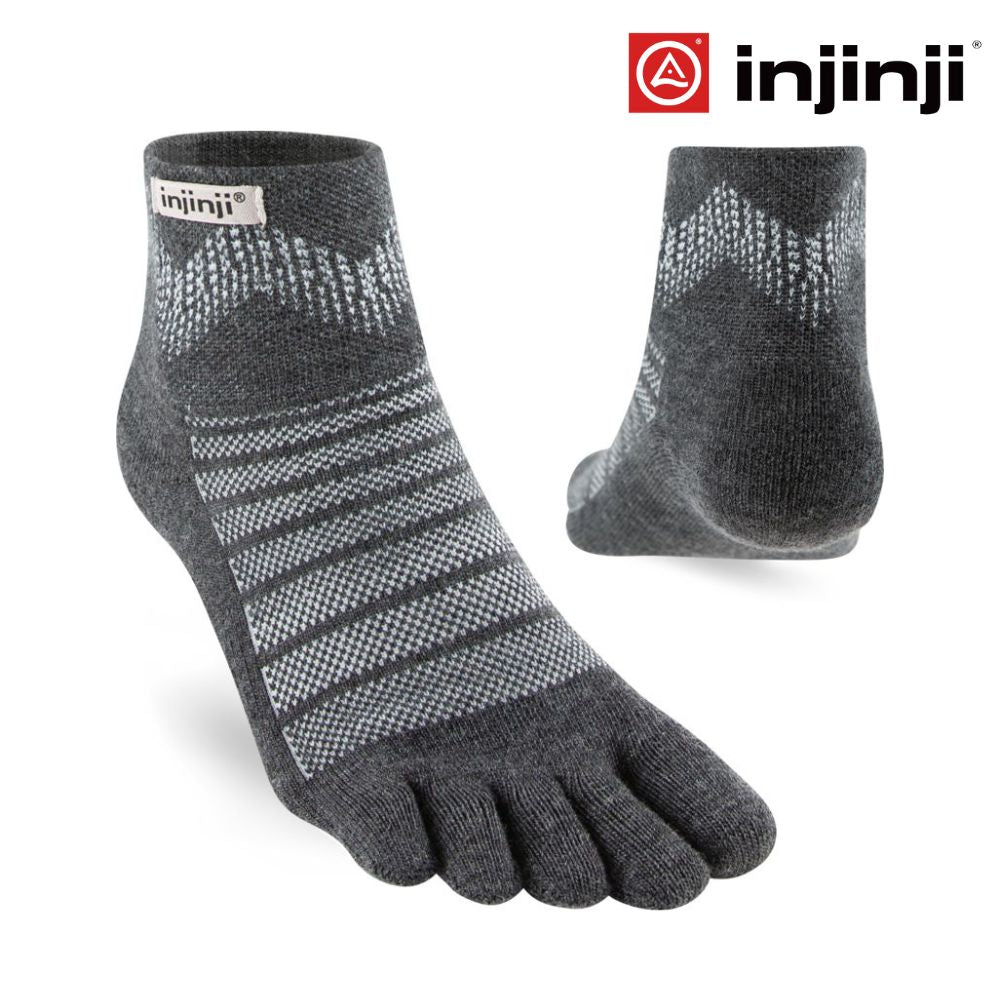Injinji Outdoor Midweight Mini-Crew Wool Coolmax - Slate