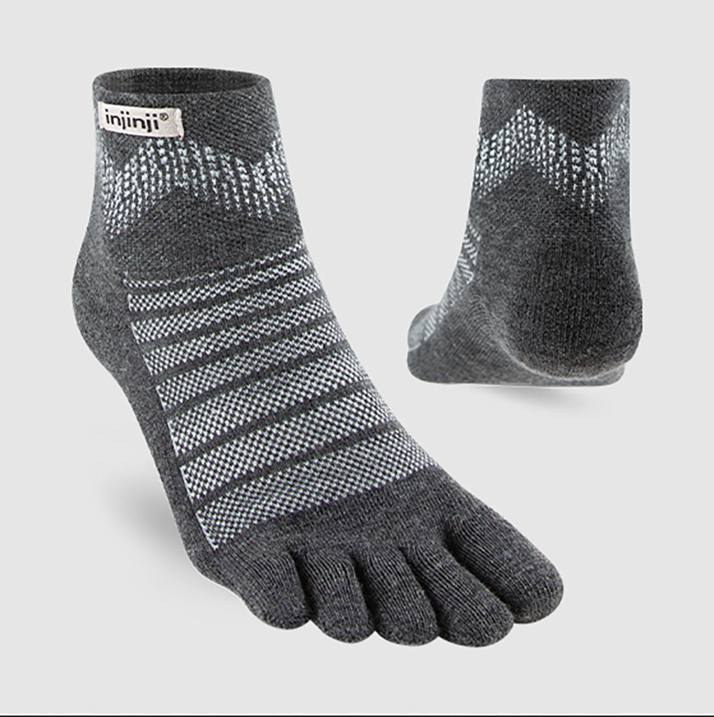 Injinji Outdoor Midweight Mini-Crew Wool Coolmax - Slate