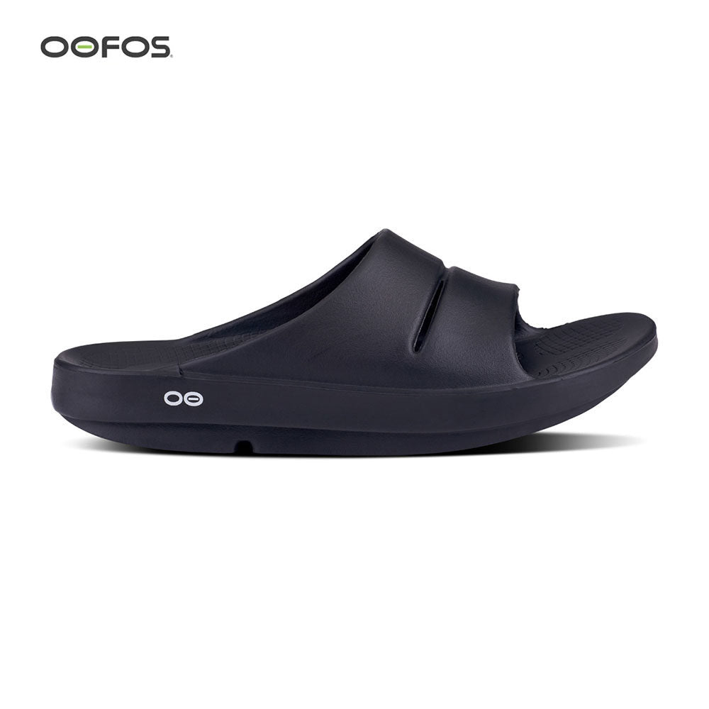 OOFOS Unisex OOahh Recovery Slide - Black