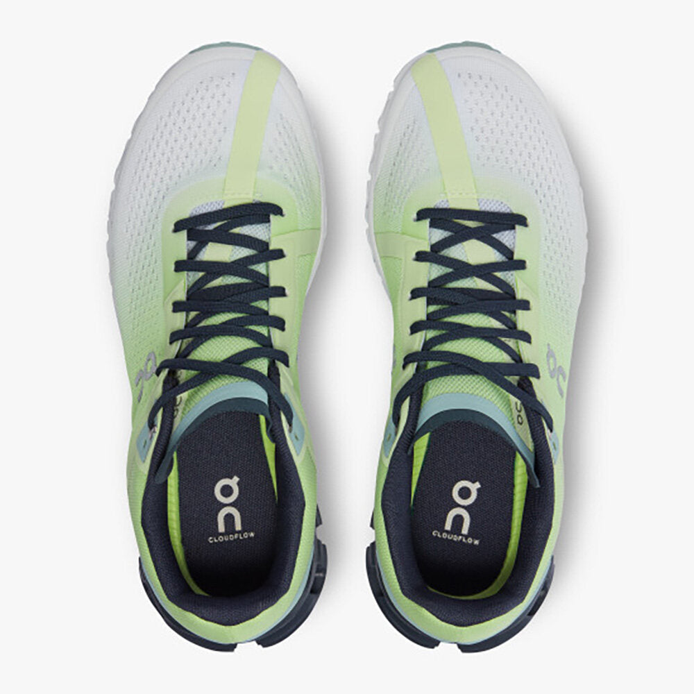 ON Women Cloudflow Running Shoes - Meadow / White