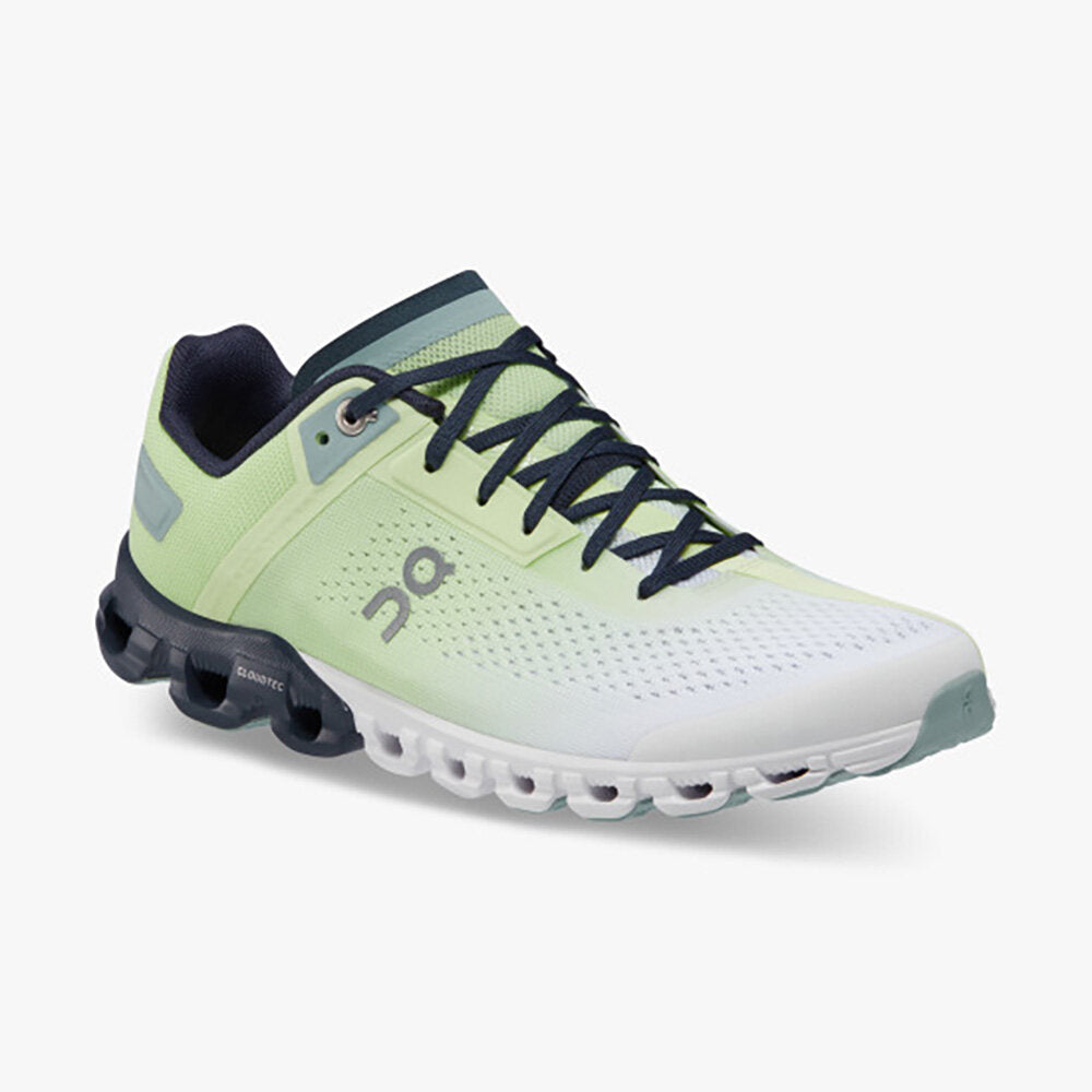 ON Women Cloudflow Running Shoes - Meadow / White