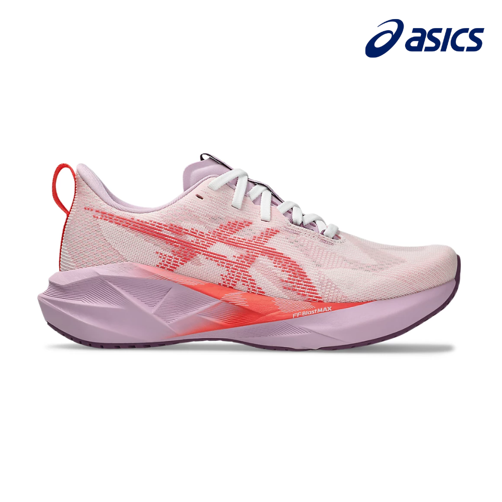 ASICS Women Novablast 5 Wide - White / Coral Reef