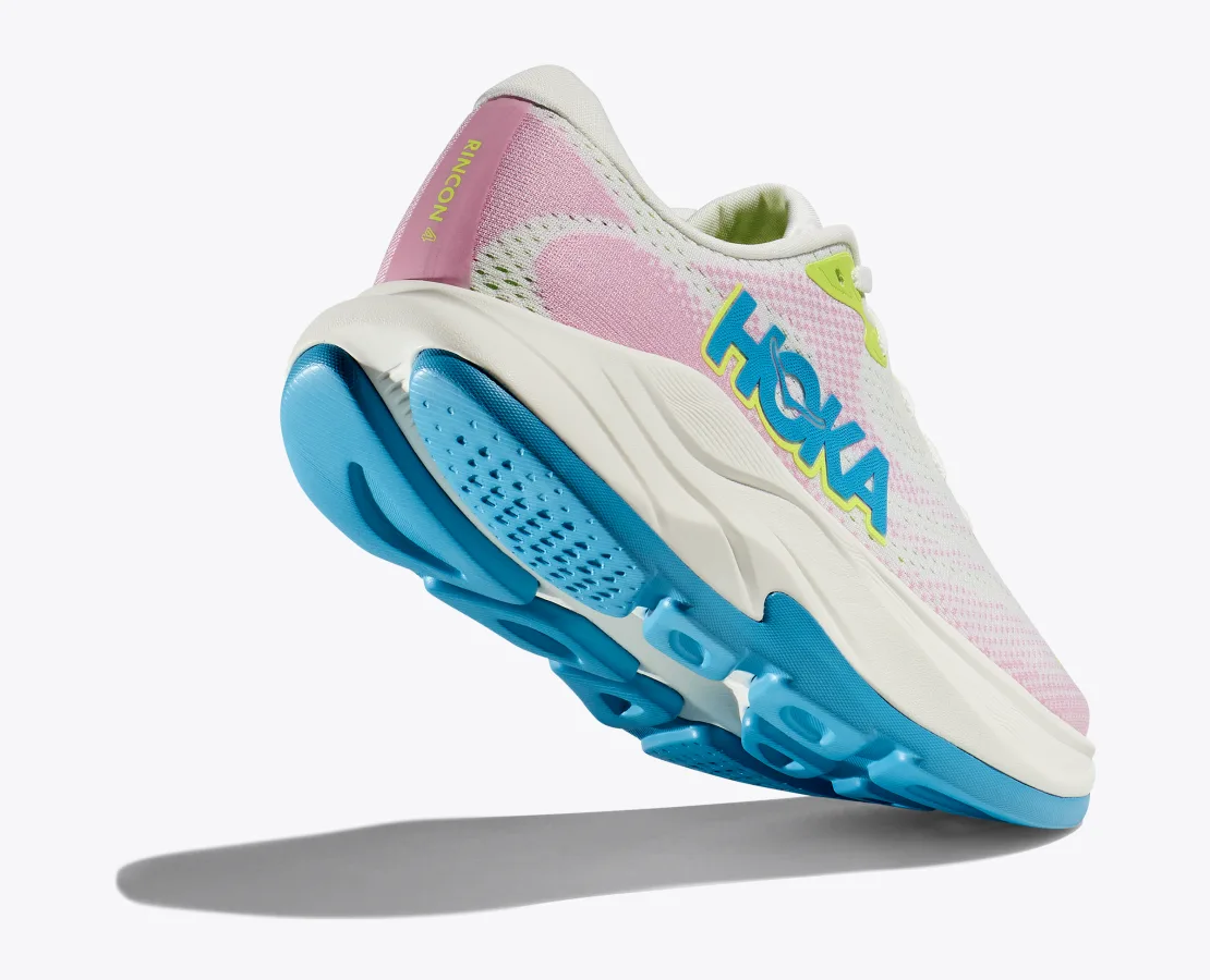 HOKA Women Rincon 4 Wide - Frost / Pink Twilight
