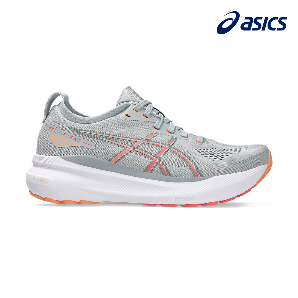 ASICS Women Gel-Kayano 31 Wide - Piedmont Grey / Papaya