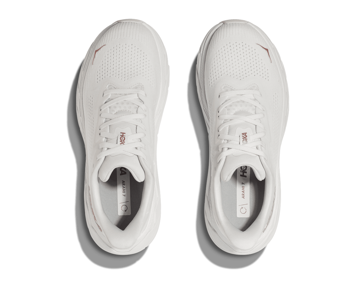 HOKA Women Arahi 7 - Blanc De Blanc / Rose Gold