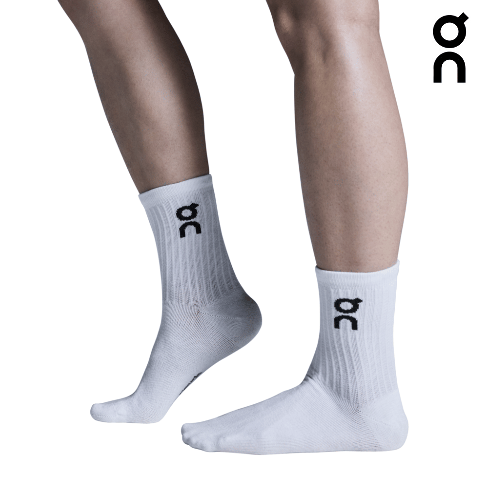 On Unisex Logo Sock High 3-Pack - White