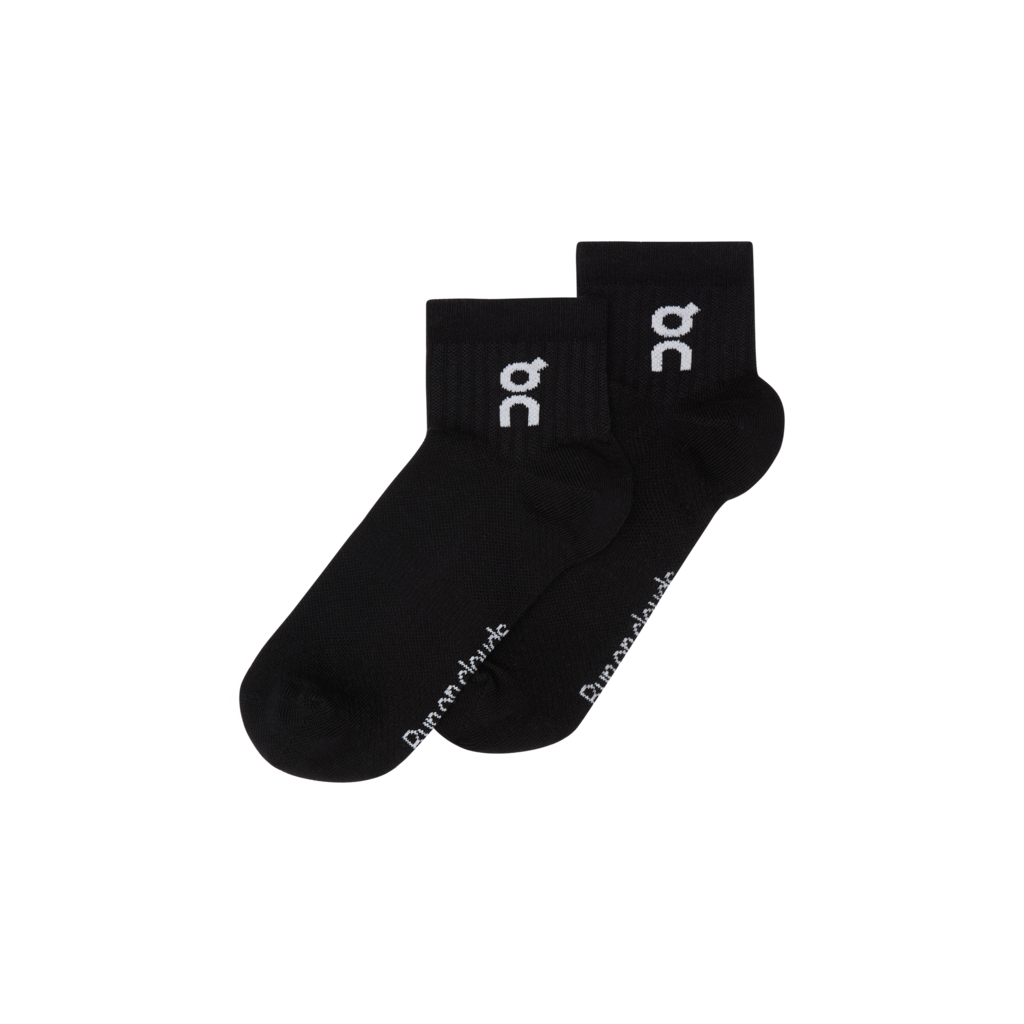 On Unisex Logo Sock Mid 3-Pack - Black