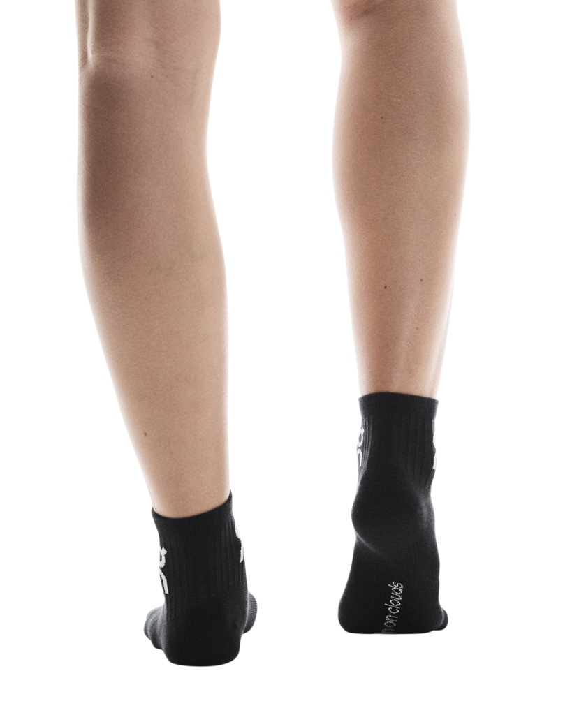 On Unisex Logo Sock Mid 3-Pack - Black