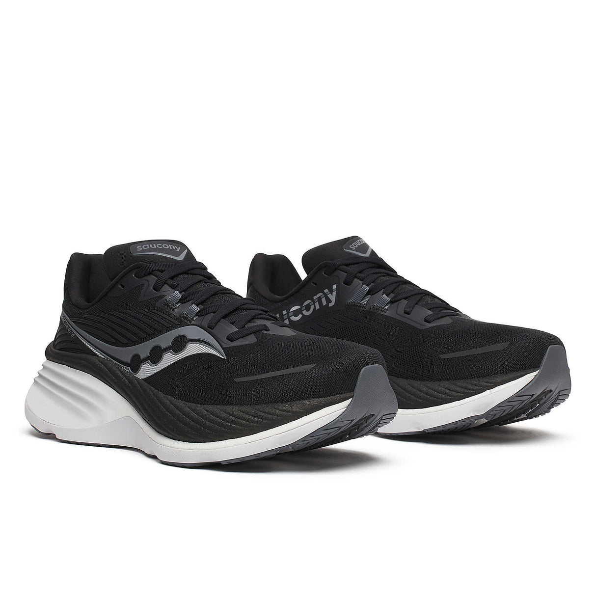 Saucony Men Hurricane 24 Wide - Black / Carbon