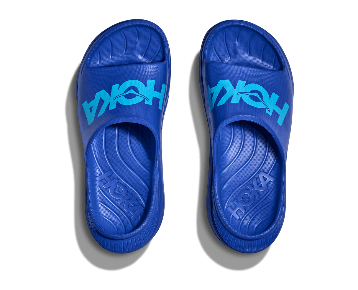 HOKA Unisex Ora Athletic Slide - Ultramarine / Skyward Blue