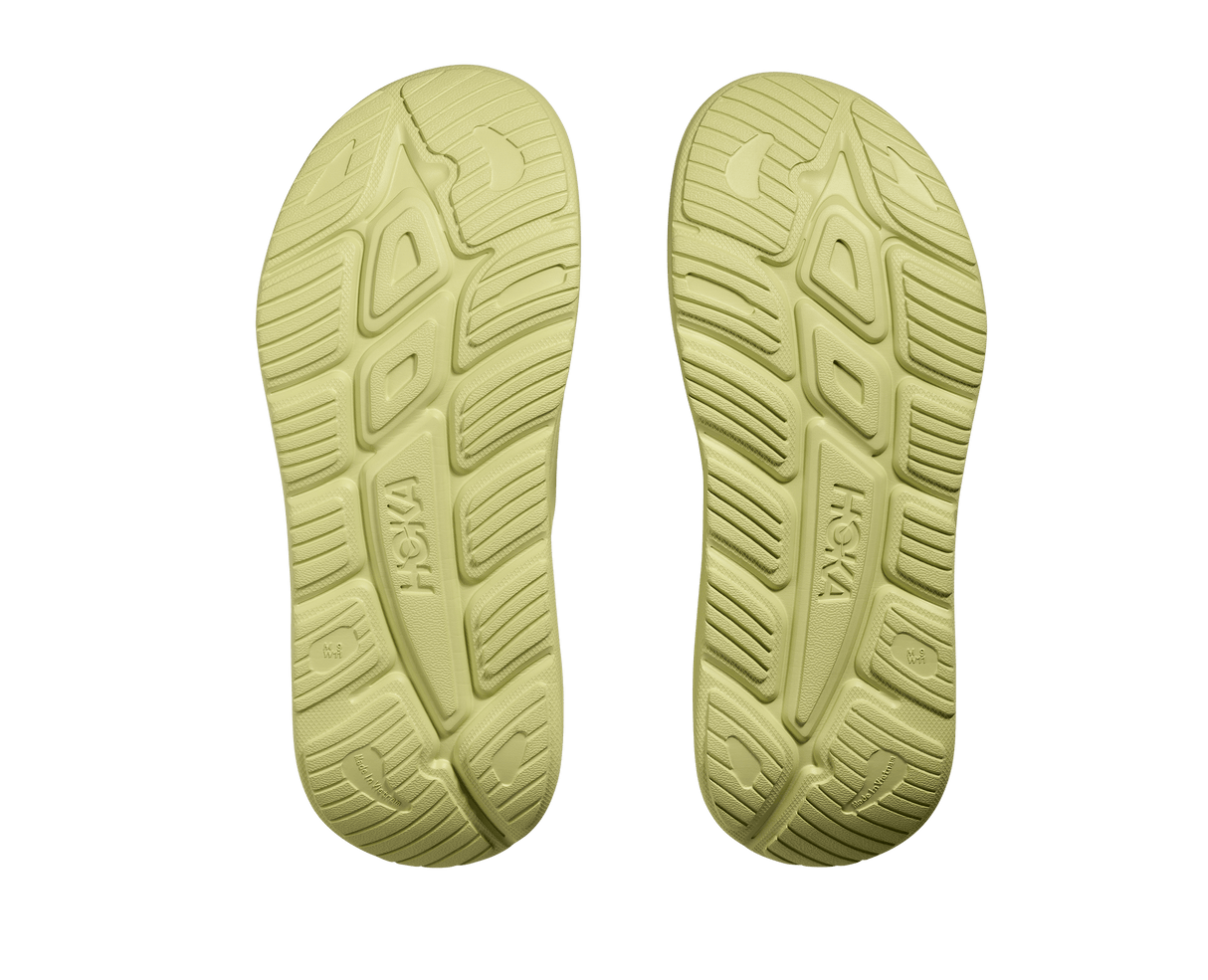 HOKA Unisex Ora Recovery Slide 3 - Honey Dew / Honey Dew