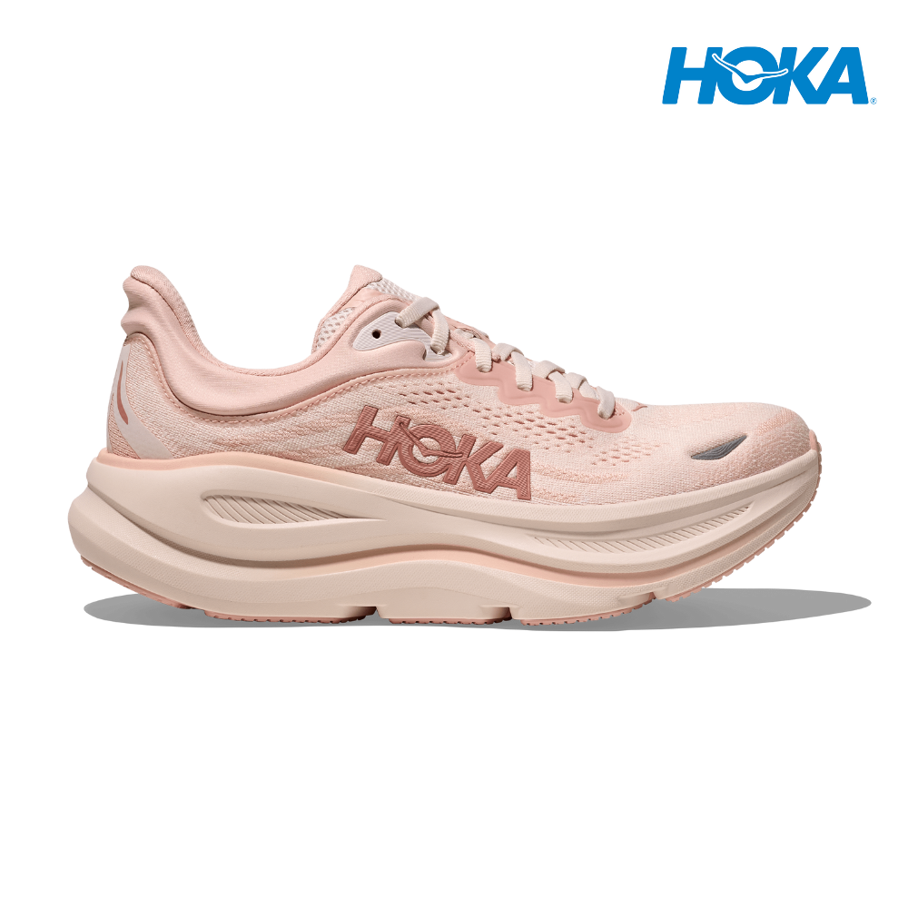 HOKA Women Bondi 9 Wide - Rose Latte / Rose Cream