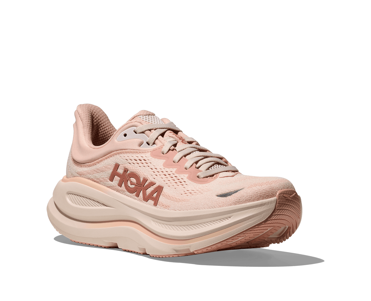 HOKA Women Bondi 9 Wide - Rose Latte / Rose Cream