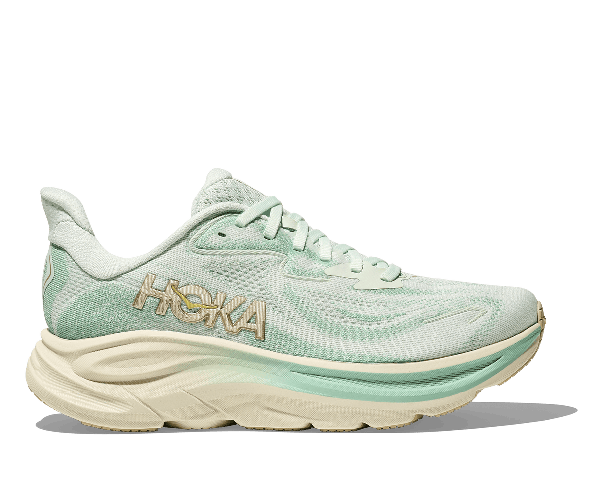 HOKA Women Clifton 10 Wide - Sea Glass / Jadeite