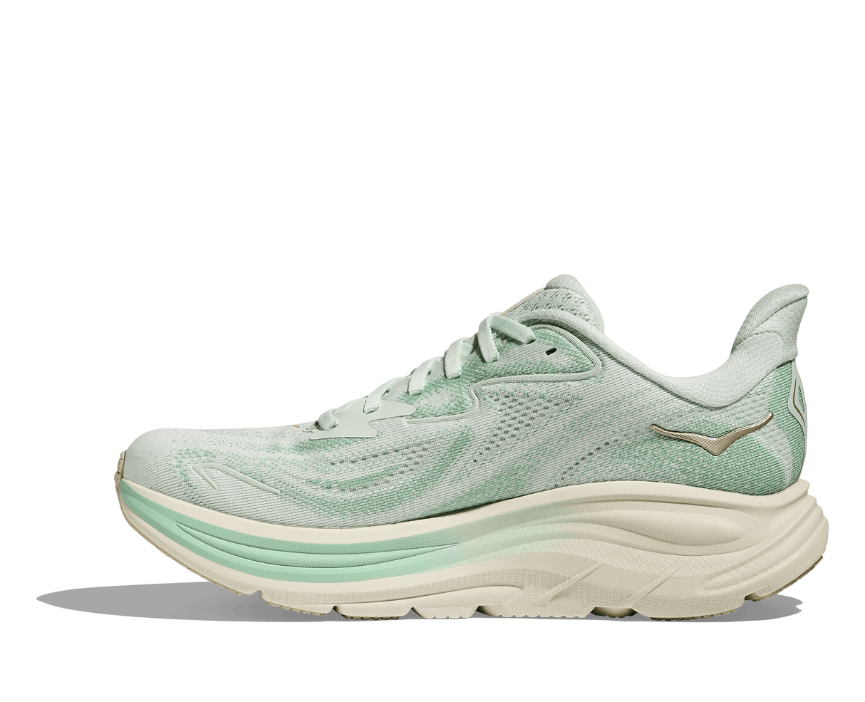 HOKA Women Clifton 10 Wide - Sea Glass / Jadeite